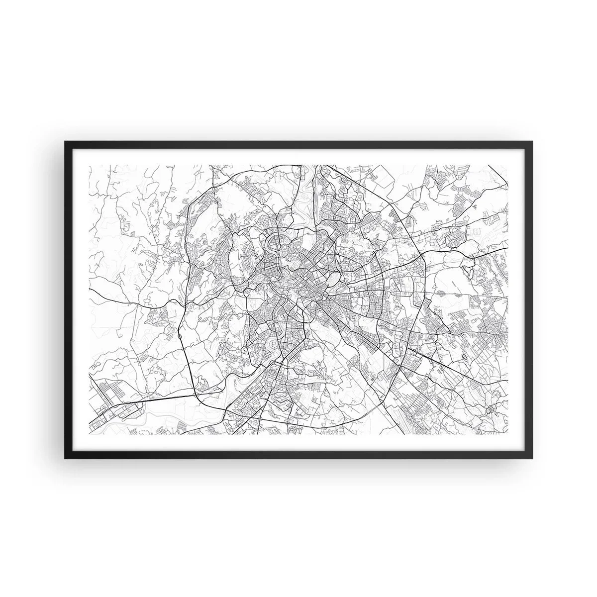 Plakat w czarnej ramie - Rzymski krąg - 91x61 cm