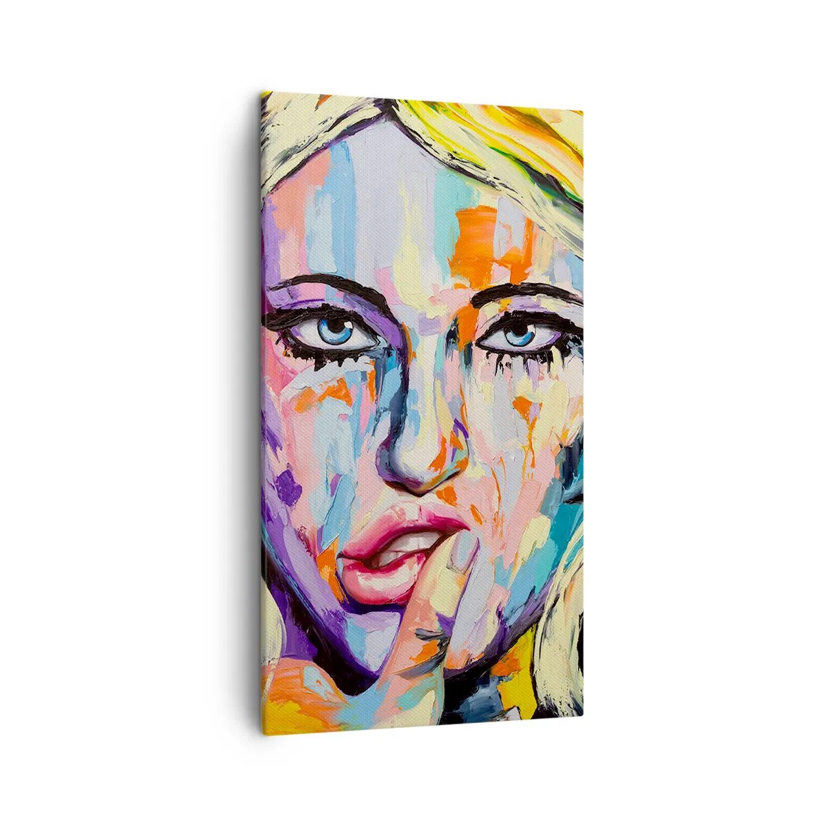 Obraz na płótnie - Spójrz jej prosto w oczy - 45x80 cm