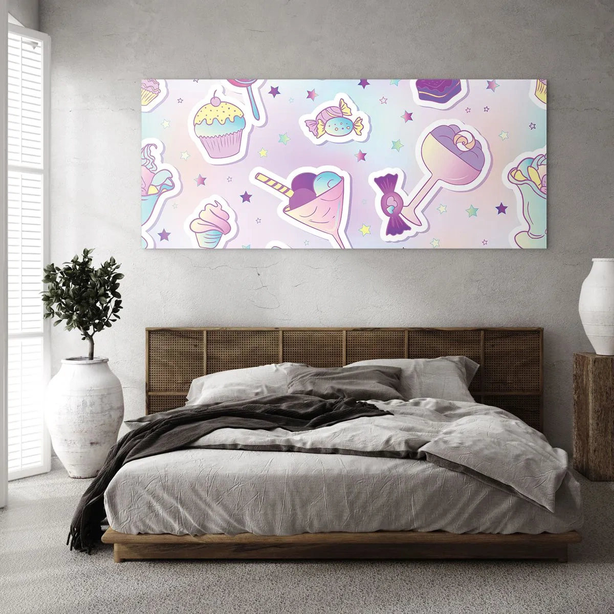 Obraz na szkle - Żeby codziennie były urodziny - 90x30 cm