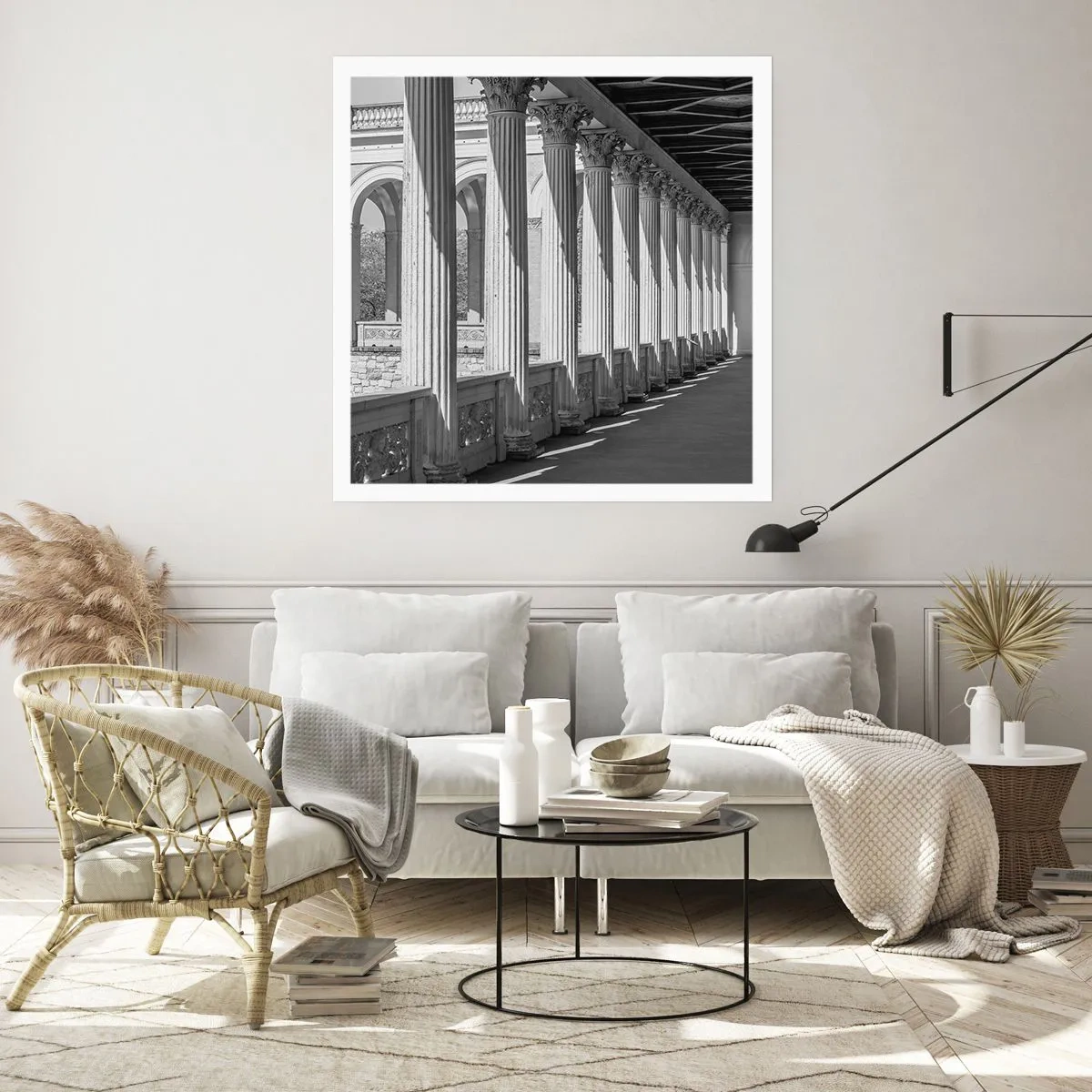 Plakat - Słoneczna arkada - 60x60 cm