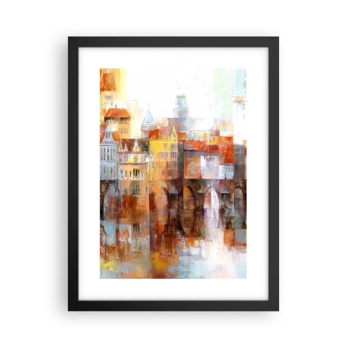 Plakat w czarnej ramie - Pod mostem też pięknie - 30x40 cm