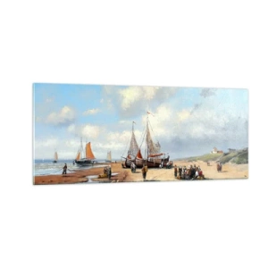 Obraz na szkle - Po udanym połowie - 100x40 cm