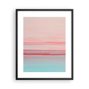 Plakat w czarnej ramie - Abstrakcja o świcie - 40x50 cm