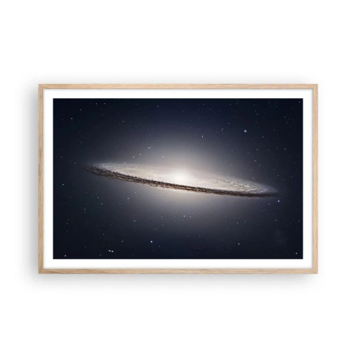 Plakat w ramie jasny dąb - Dawno temu w odległej galaktyce… - 91x61 cm