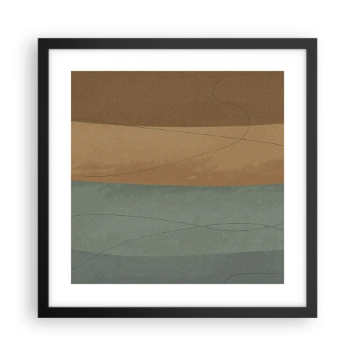Plakat w czarnej ramie - Kompozycja horyzontalna - 40x40 cm