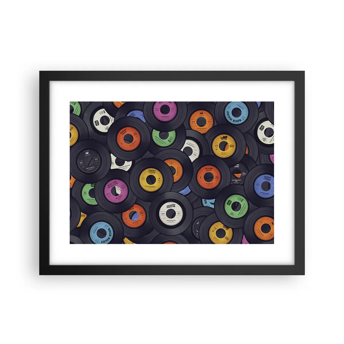 Plakat w czarnej ramie - Kolory klasyki - 40x30 cm