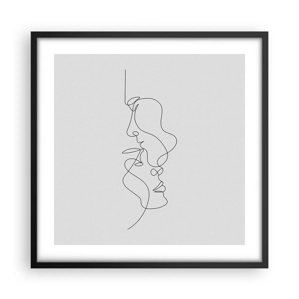 Plakat w czarnej ramie - Żar rzewnych żądz - 50x50 cm