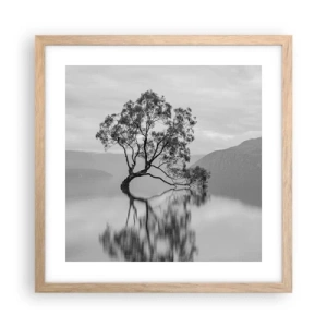 Plakat w ramie jasny dąb - Jest taki kraj - 40x40 cm