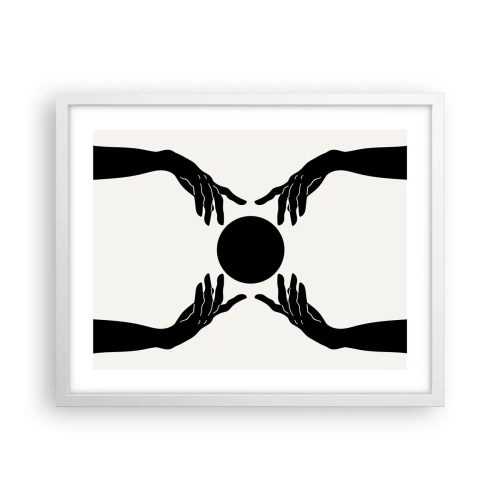 Plakat w białej ramie - Tajemny znak - 50x40 cm