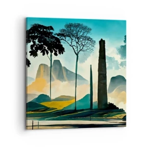 Obraz na płótnie - Wciąż wyżej i wyżej - 70x70 cm