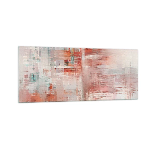 Obraz na szkle - Zamglone. Ale różowe - 100x40 cm