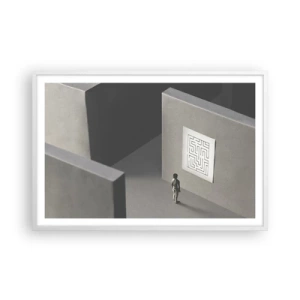 Plakat w białej ramie - Ale gdzie jestem? - 91x61 cm