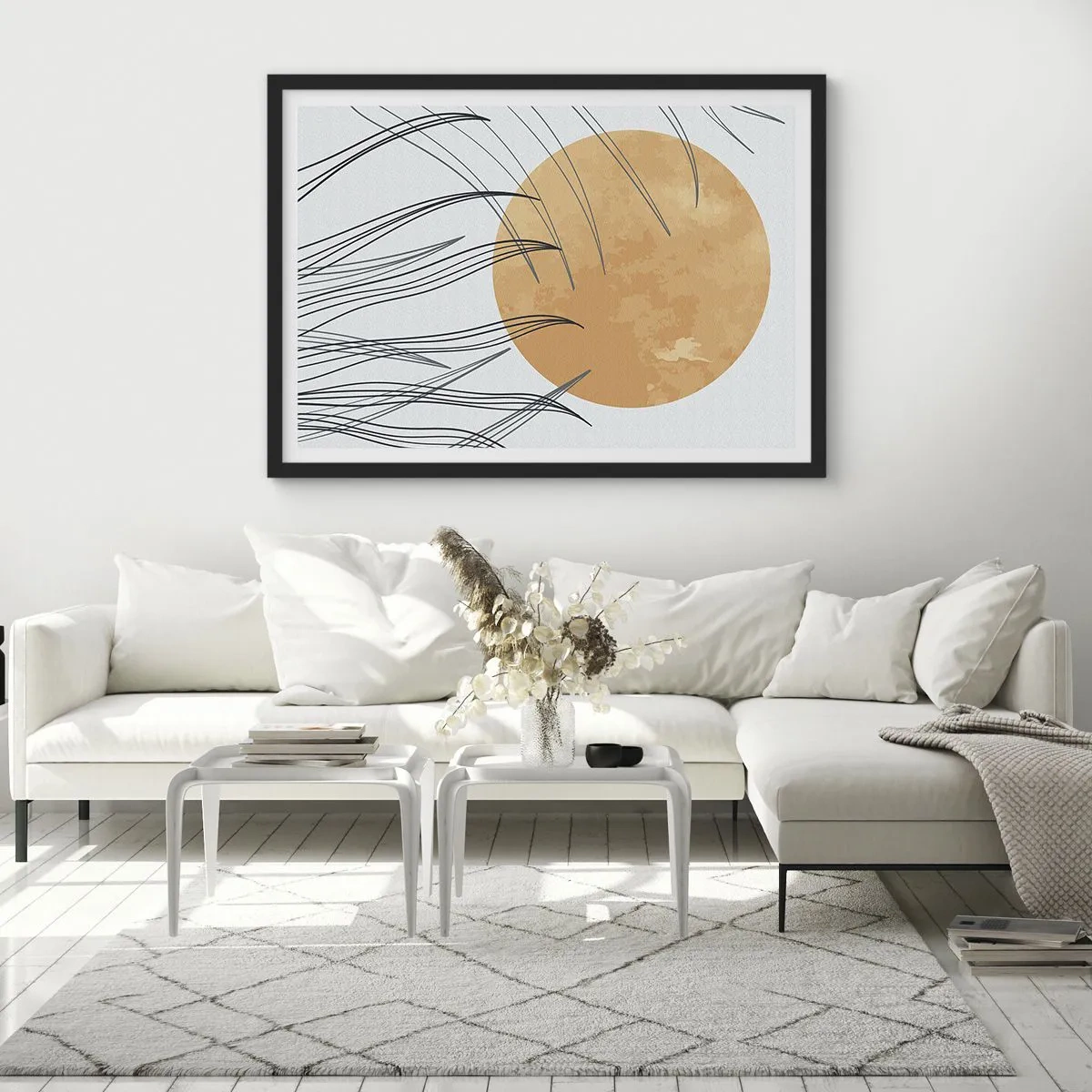 Plakat w czarnej ramie - Zawsze ku słońcu - 91x61 cm