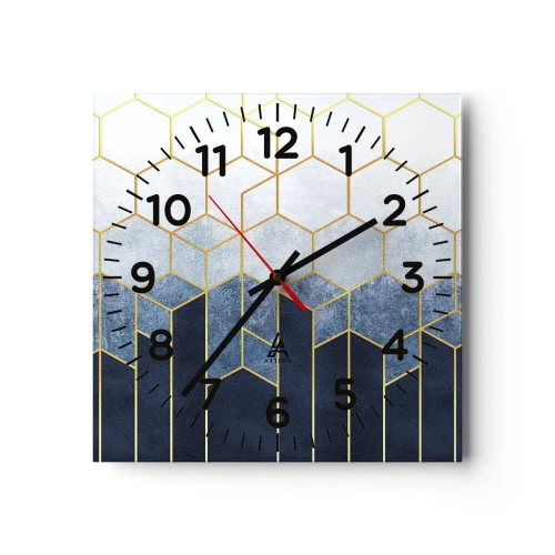 Zegar ścienny - Kompozycja w synkopowym rytmie - 30x30 cm