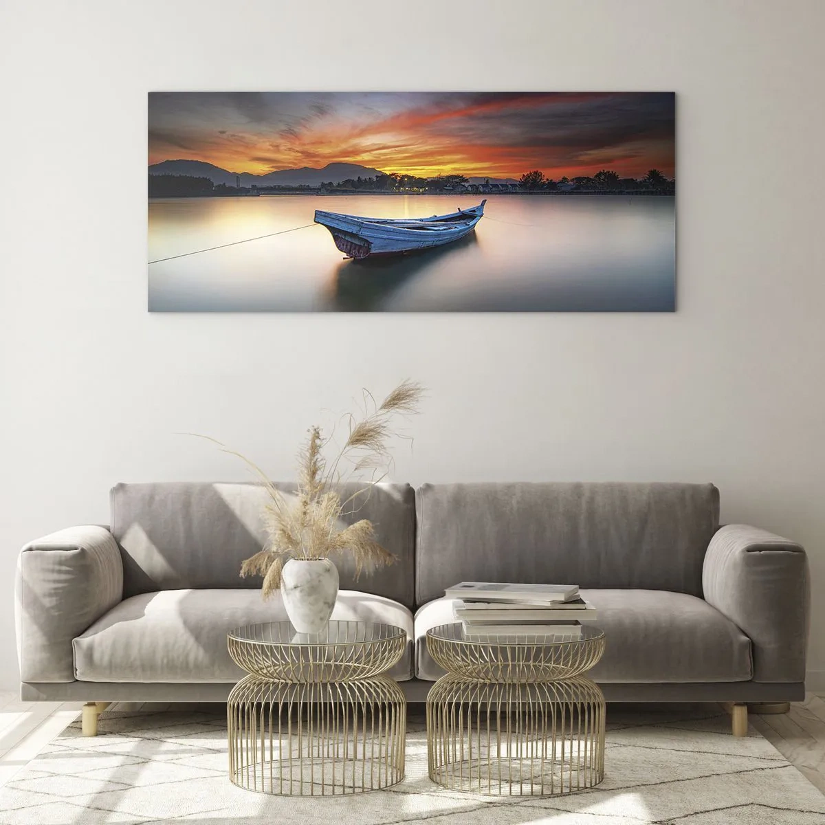 Obraz na szkle - Nadchodzi dobra noc - 100x40 cm