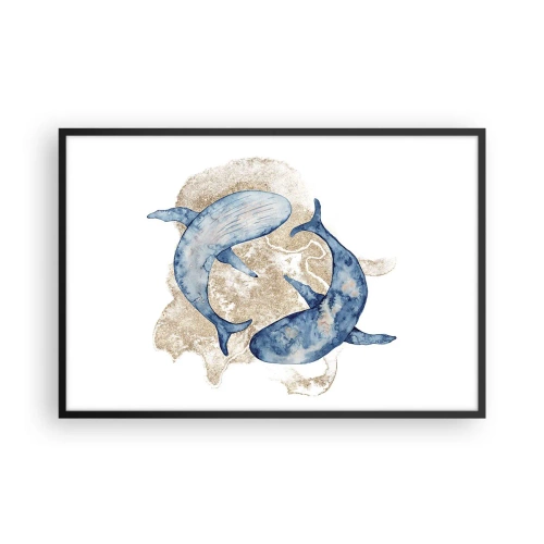 Plakat w czarnej ramie - Przyjaźń czy kochanie? - 91x61 cm