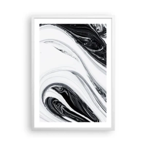 Plakat w białej ramie - Połączenie przeciwieństw - 50x70 cm