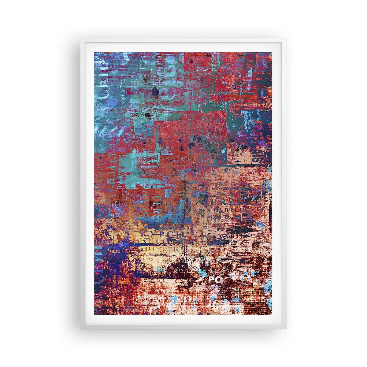 Plakat w białej ramie - Pamięć i niepamięć - 70x100 cm