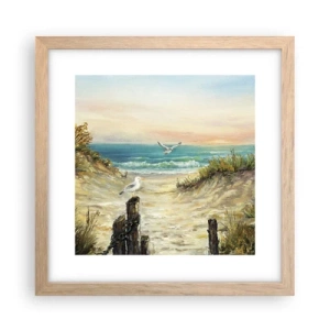 Plakat w ramie jasny dąb - Bezwietrzne zacisze - 30x30 cm