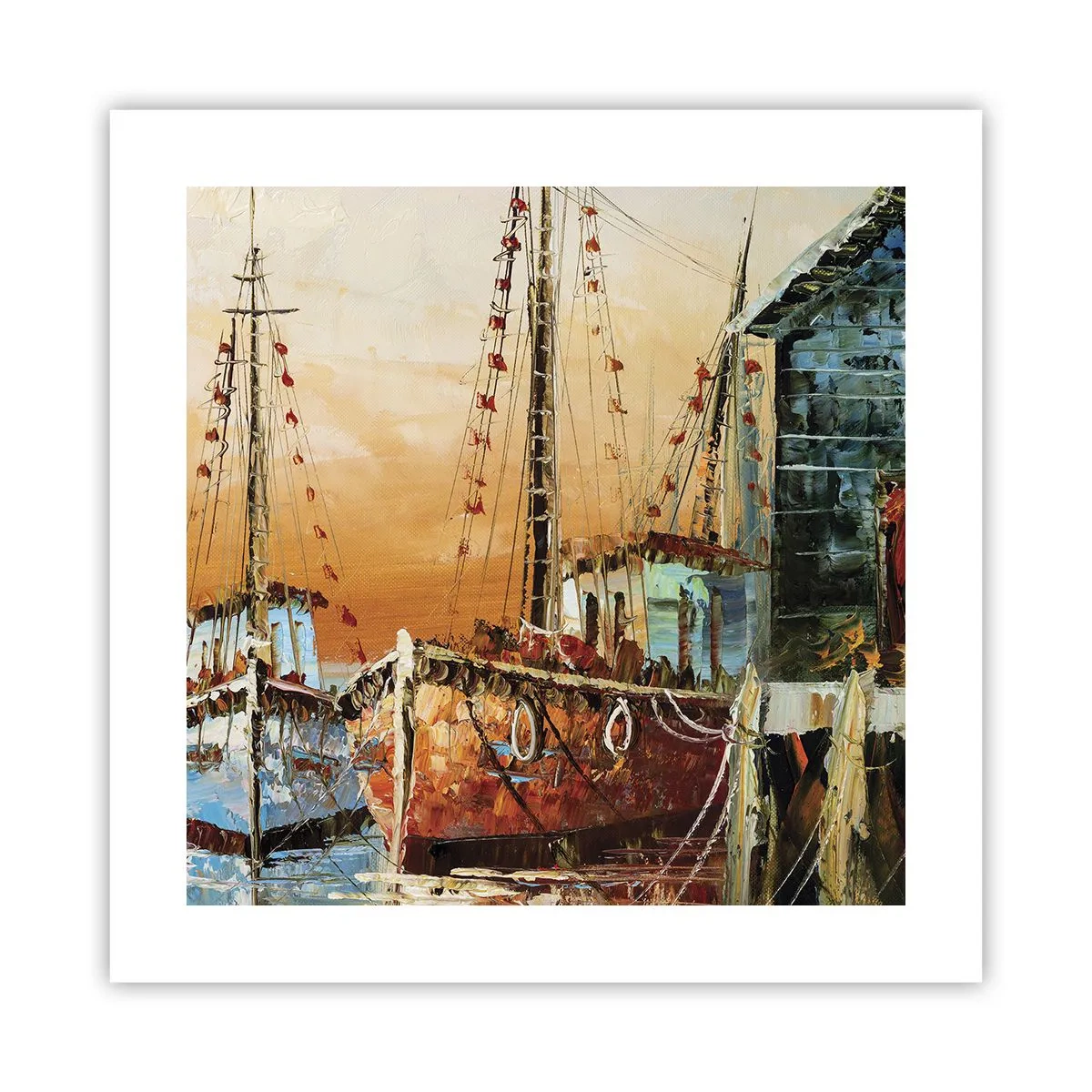 Plakat - Spokojny powrót - 40x40 cm