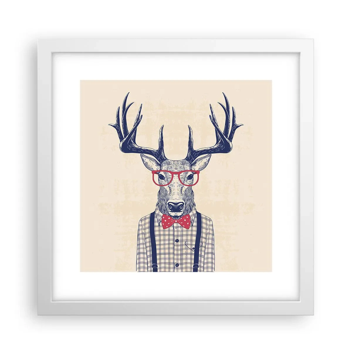 Plakat w białej ramie - Zabawna ekstrawagancja - 30x30 cm