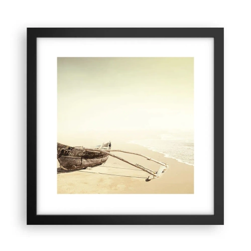 Plakat w czarnej ramie - Wspomnienie mórz południowych - 30x30 cm