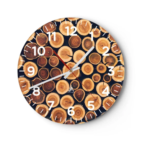 Zegar ścienny - Na ile lat wyglądam? - 30x30 cm