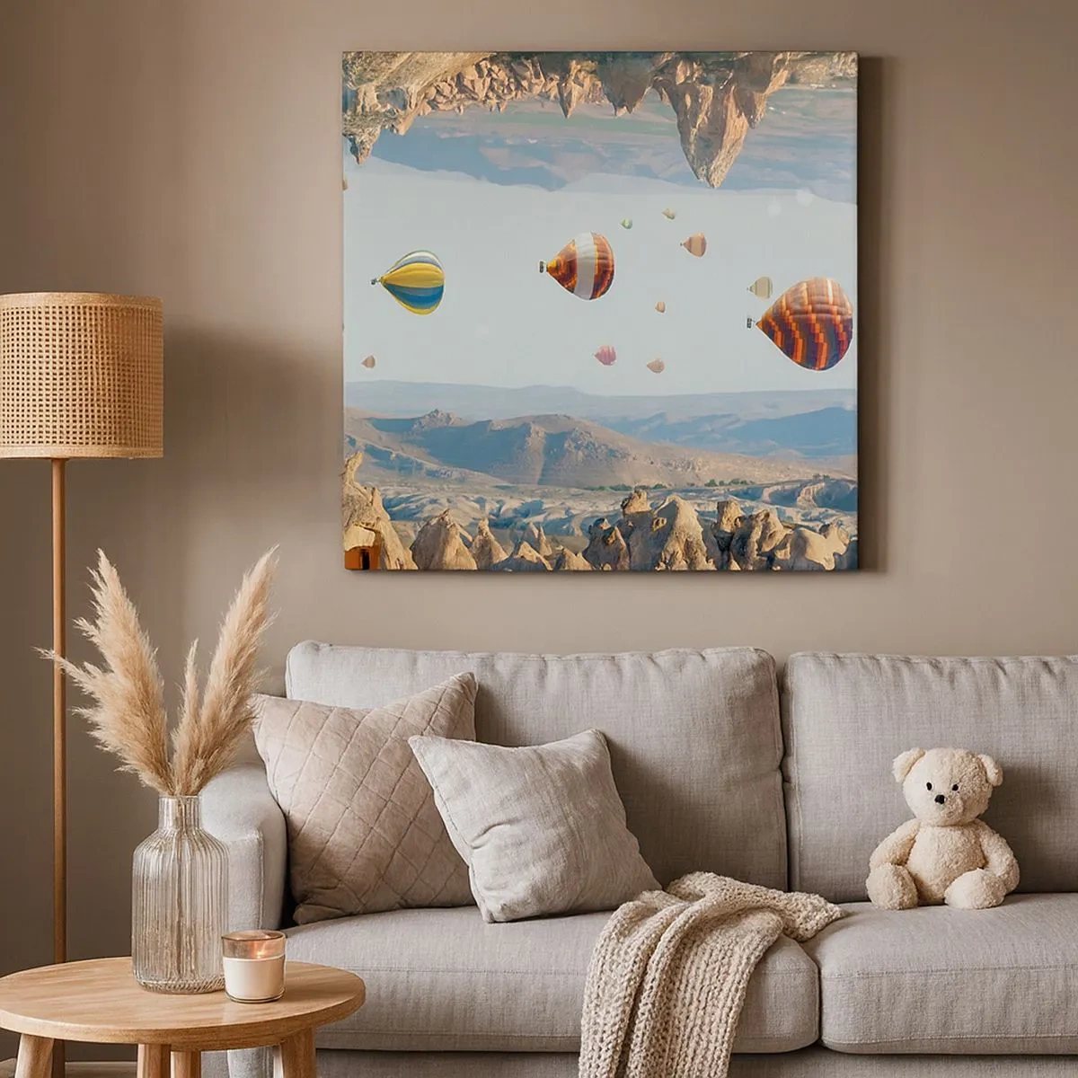 Obraz na płótnie - Tu wszystko jest możliwe - 30x30 cm