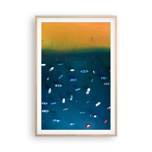 Plakat w ramie jasny dąb - Wakacyjna gra - 61x91 cm