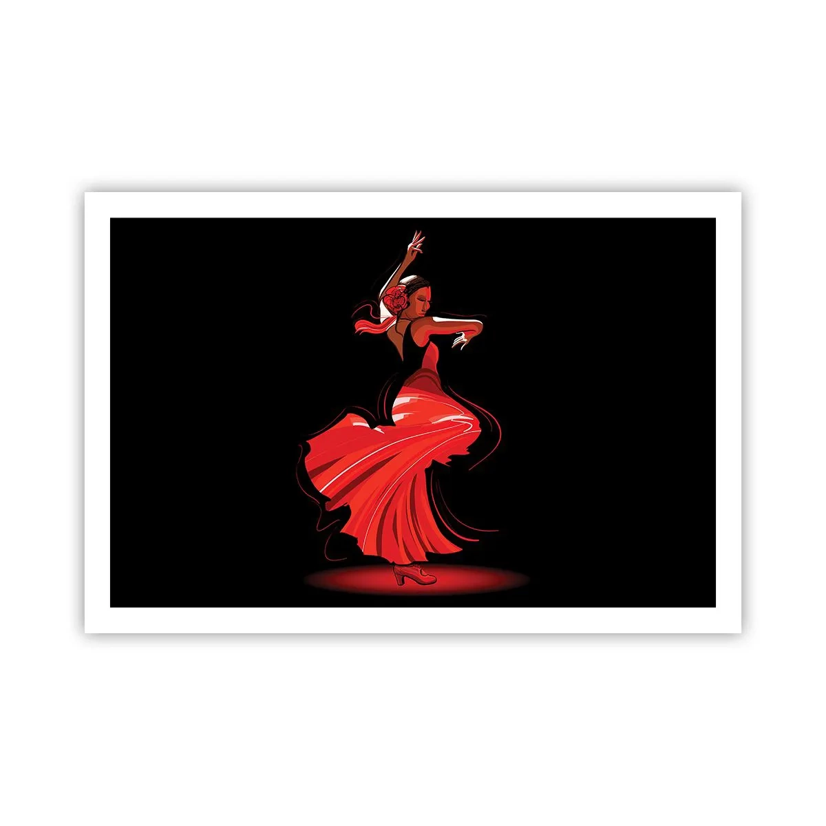 Plakat - Ognisty duch flamenco - 91x61 cm