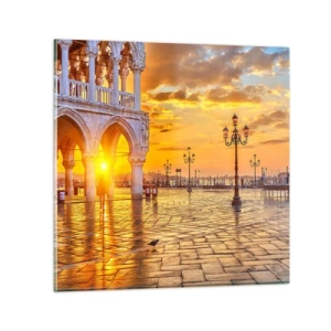 Obraz na szkle - Gdzie są wszyscy? - 50x50 cm