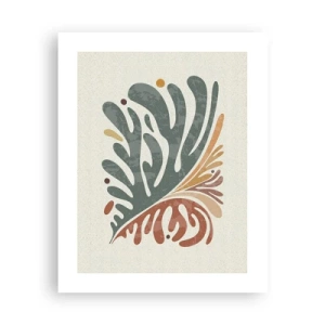 Plakat - Wielobarwny liść - 40x50 cm