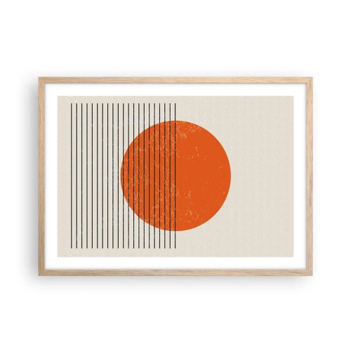 Plakat w ramie jasny dąb - Zawsze słońce - 70x50 cm