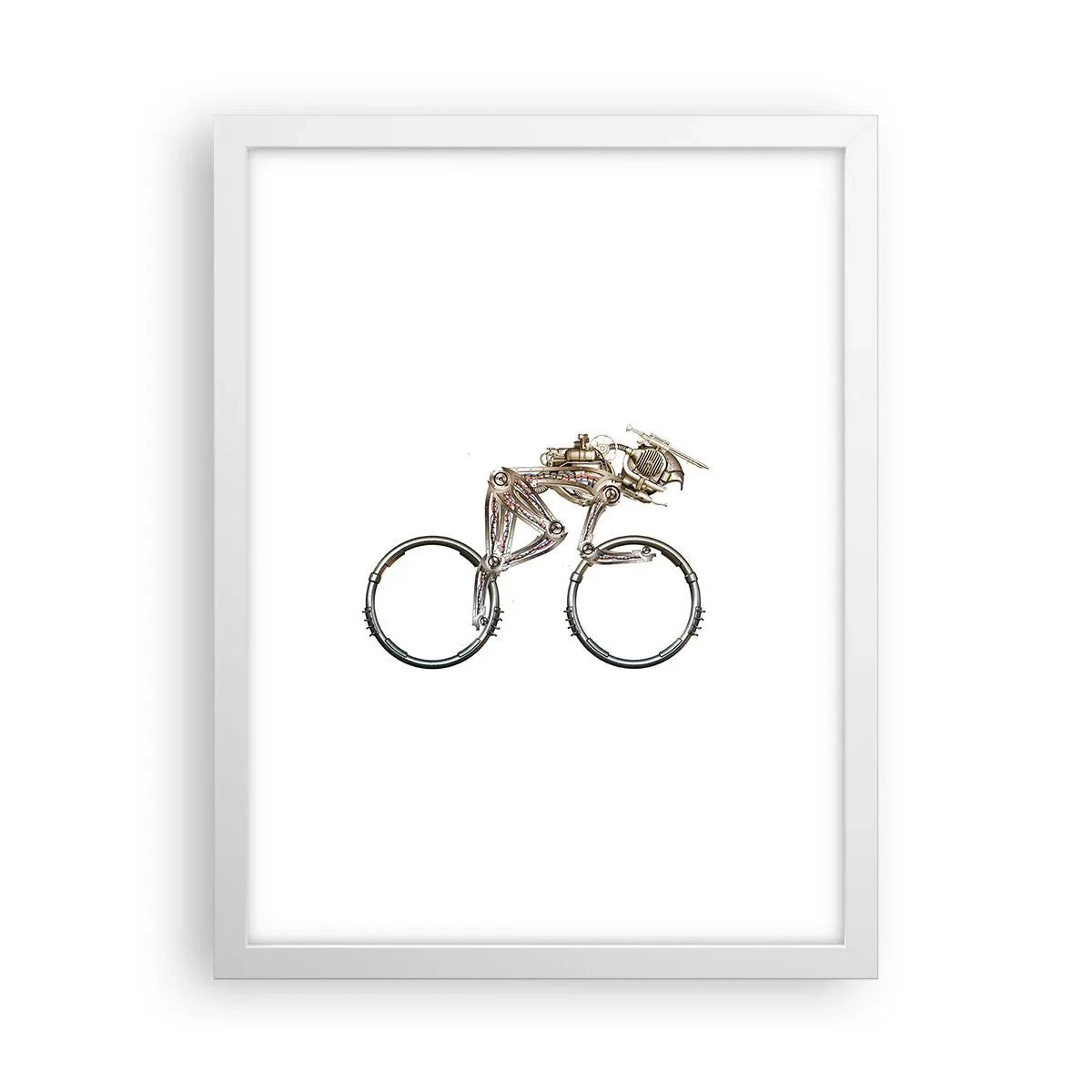 Plakat w białej ramie - Wspaniała maszyna - 30x40 cm