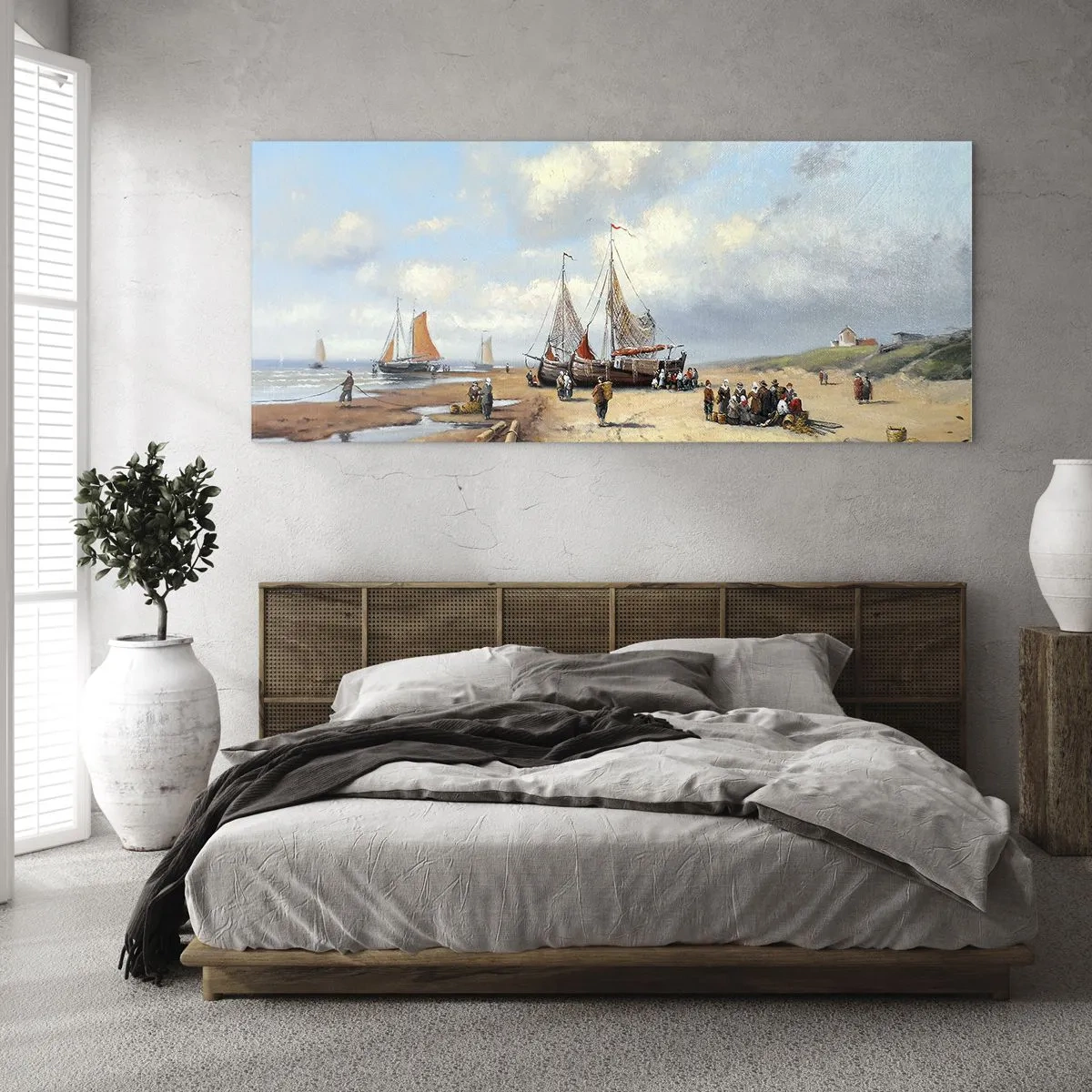Obraz na szkle - Po udanym połowie - 100x40 cm