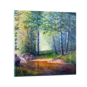 Obraz na szkle - Sielankowa sceneria - 30x30 cm