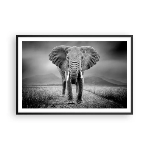 Plakat w czarnej ramie - Gospodarz wita - 91x61 cm