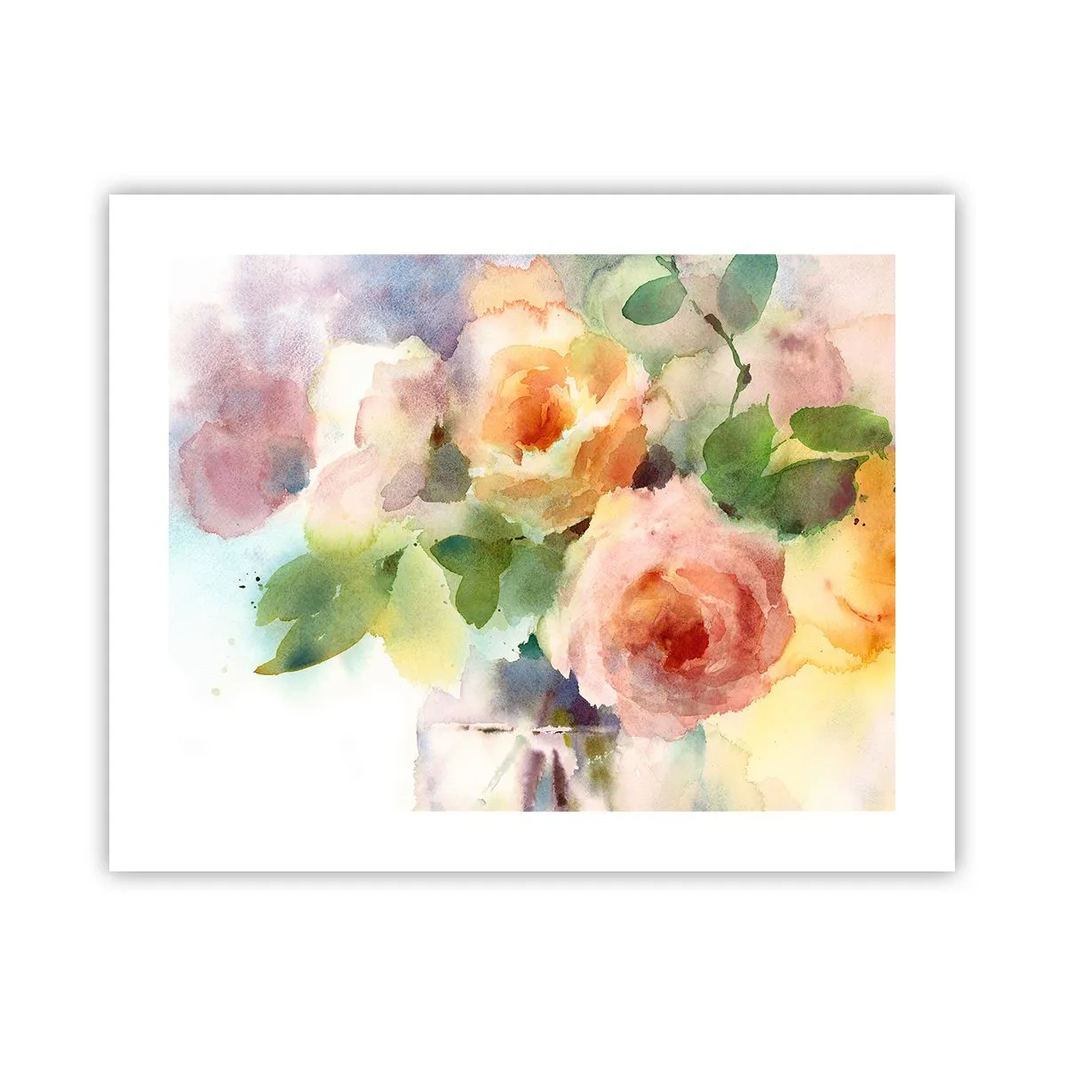 Plakat - Delikatne jak akwarela - 50x40 cm