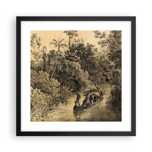 Plakat w czarnej ramie - Wyprawa do źródła - 40x40 cm