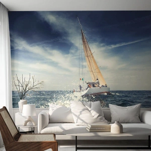 Fototapeta na wymiar Premium Sand - Nas nie dogonią! - Żaglówka, Ocean, Jacht Żaglowy