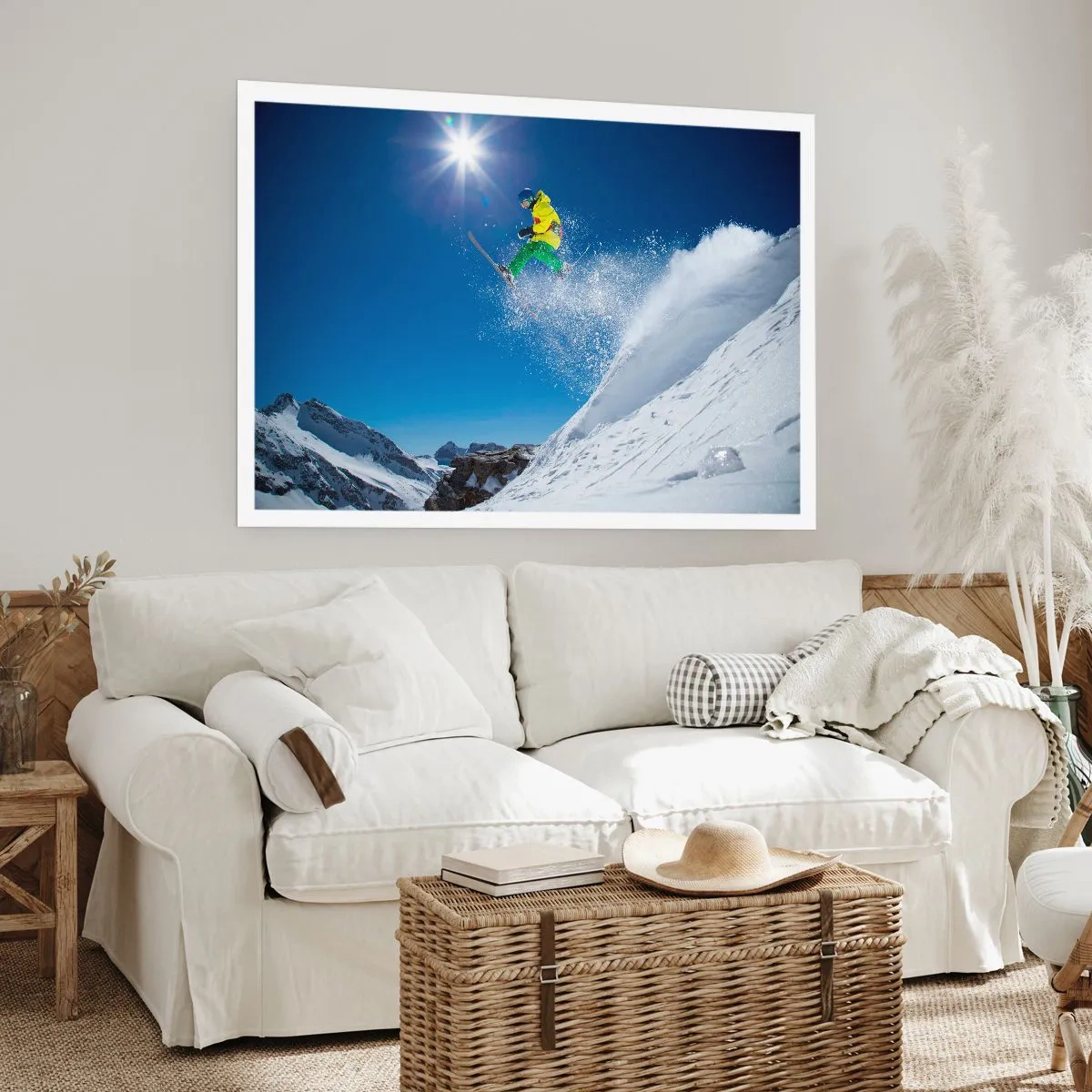 Plakat - Tańczący z górami - 40x30 cm