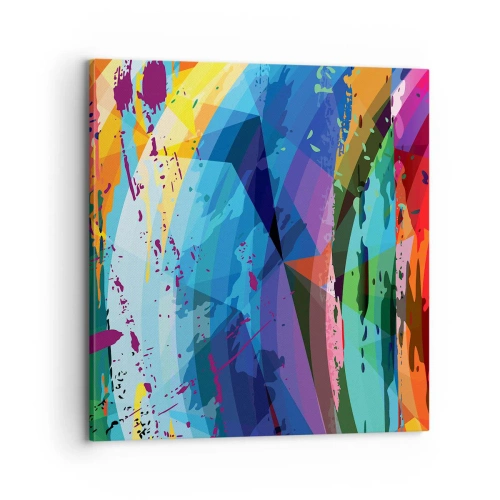 Obraz na płótnie - Kolorowy zawrót głowy - 70x70 cm