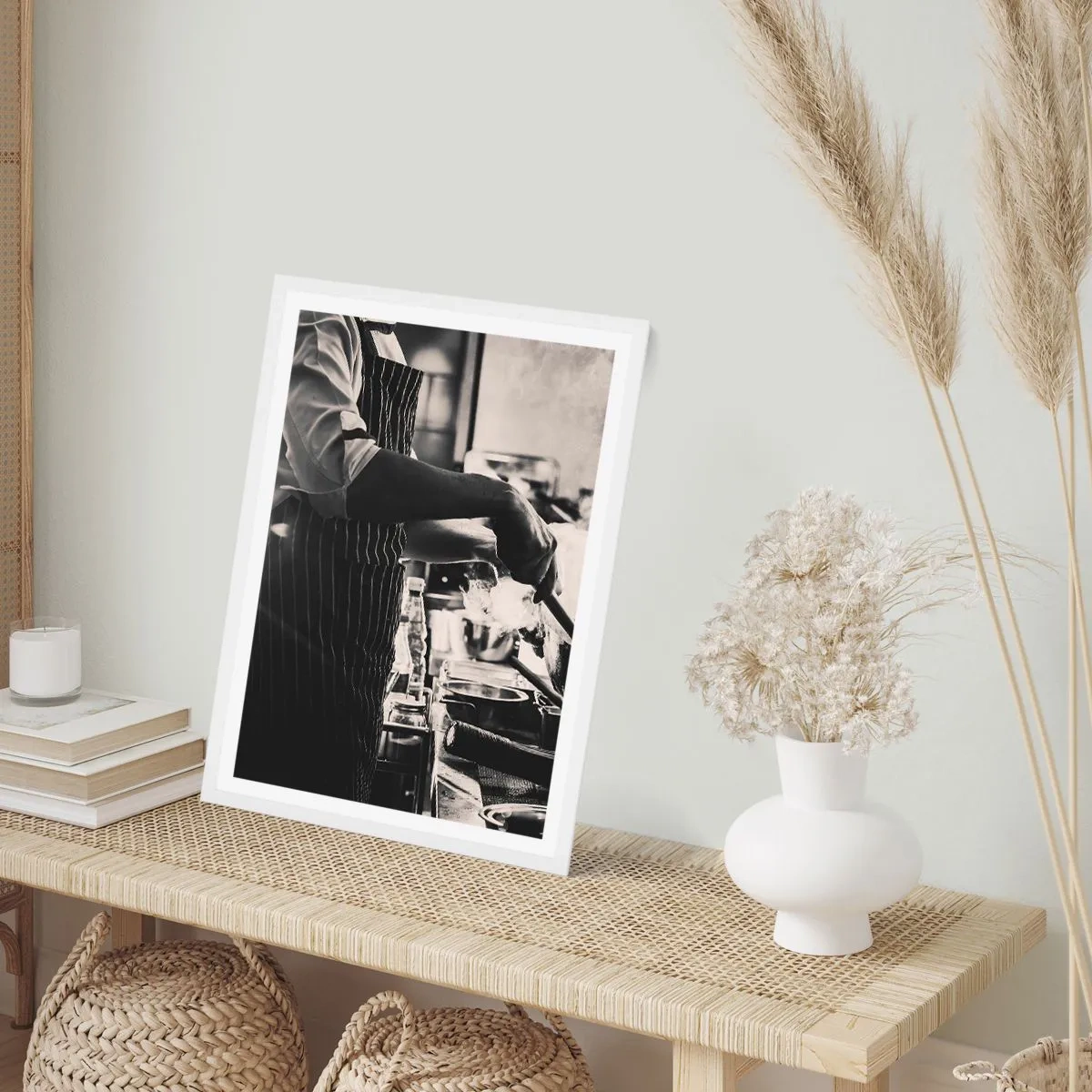 Plakat w białej ramie - Alchemia smaków - 40x50 cm