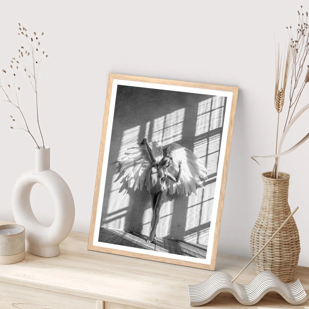 Plakat w ramie jasny dąb - Wprost z nieba - 70x100 cm