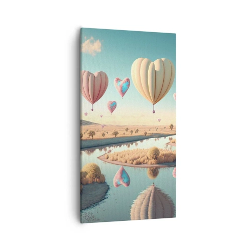 Obraz na płótnie - Miłość pozwala wznieść się - 55x100 cm