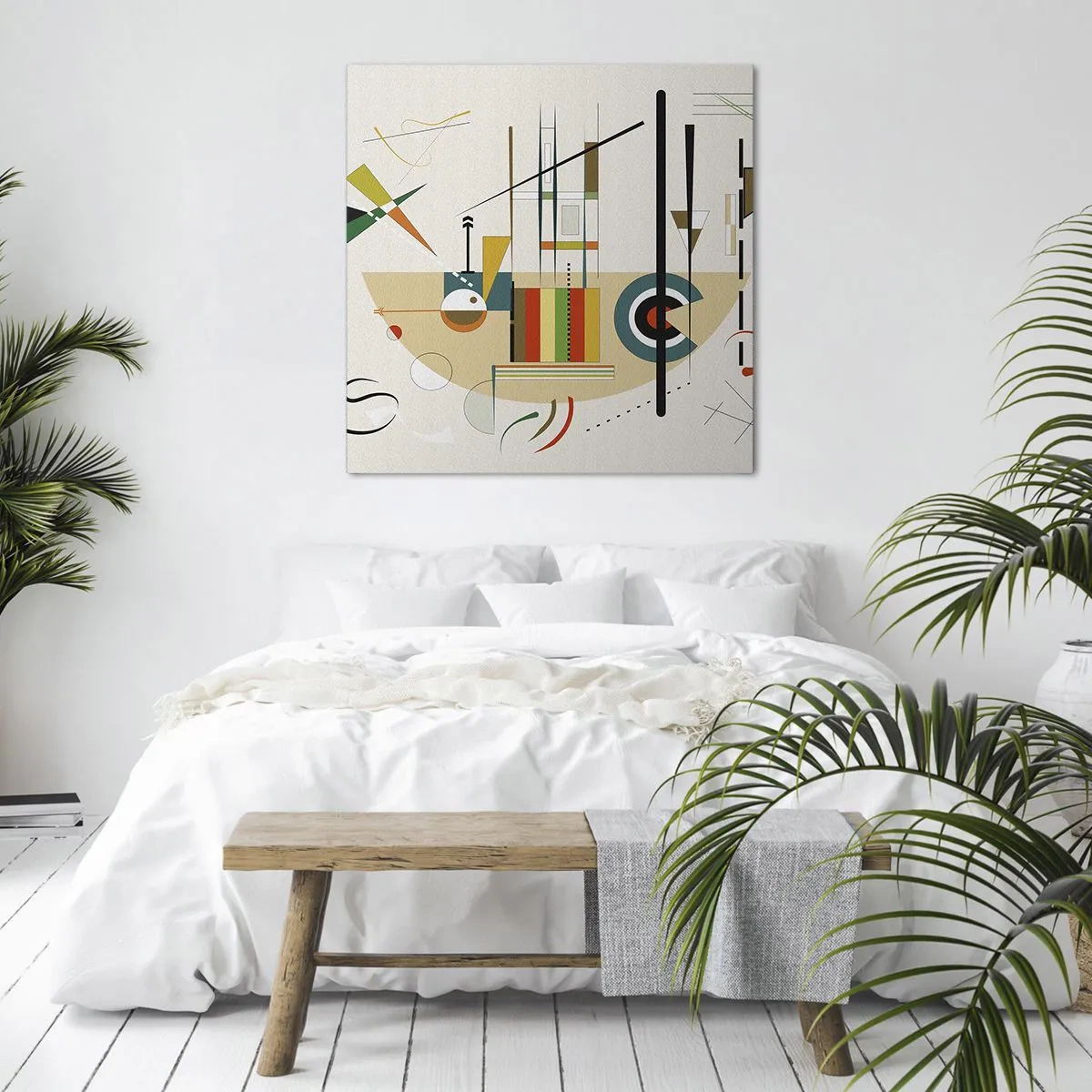 Obraz na płótnie - I świat się śmieje - 70x70 cm