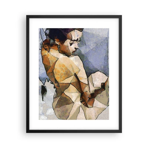 Plakat w czarnej ramie - W duchu kubizmu - 40x50 cm