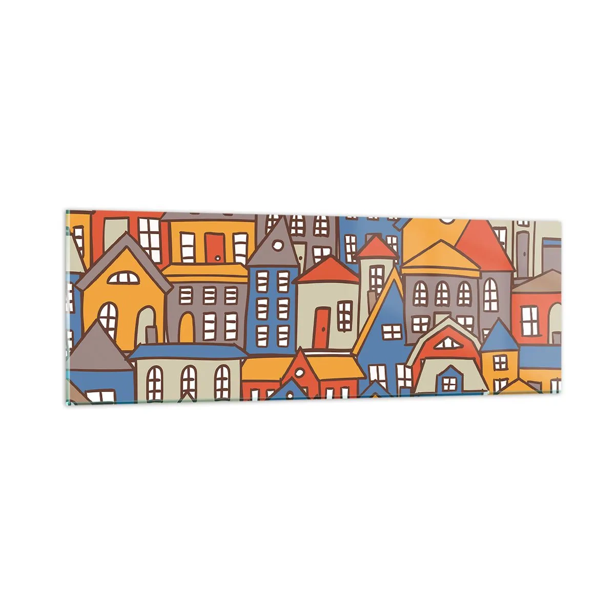 Obraz na szkle - Za domem dom - 90x30 cm