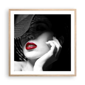 Plakat w ramie jasny dąb - Studium w szkarłacie - 60x60 cm