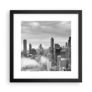 Plakat w czarnej ramie - Pejzaż amerykański - 30x30 cm